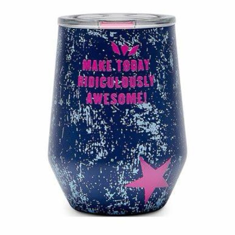 Consuela Navy Blue and Hot Pink Insulated Tumbler